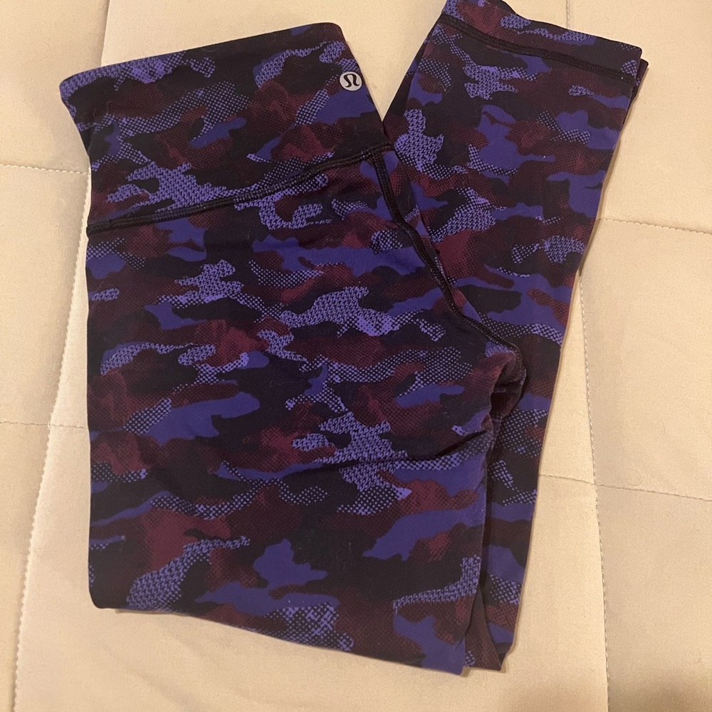 Purple camp Lululemon leggings